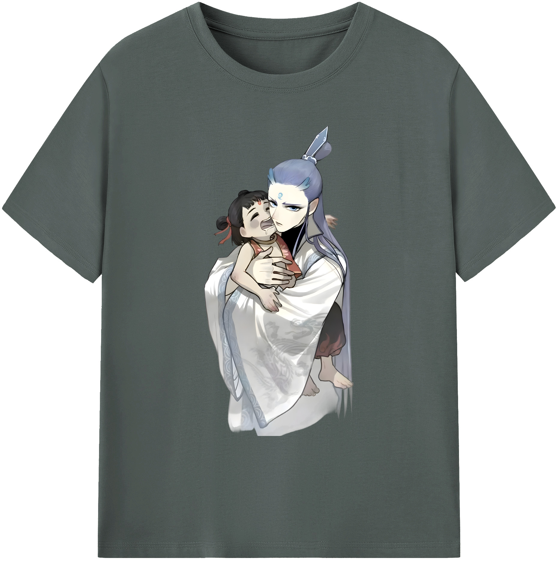 （画像用） Ne Zha 2 ナタ 魔童の大暴れ 綿100％ メンズ半袖Tシャツ｜肌触りやわらか＆通気性